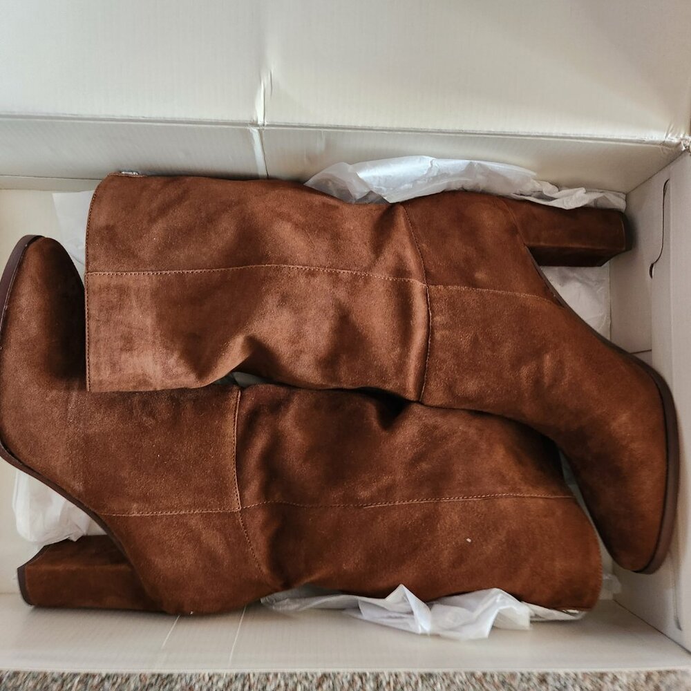 Lauren Ralph Lauren " Artizan II" Suede Mid Shaft Boots. NIB. Size 9 - Picture 8 of 12